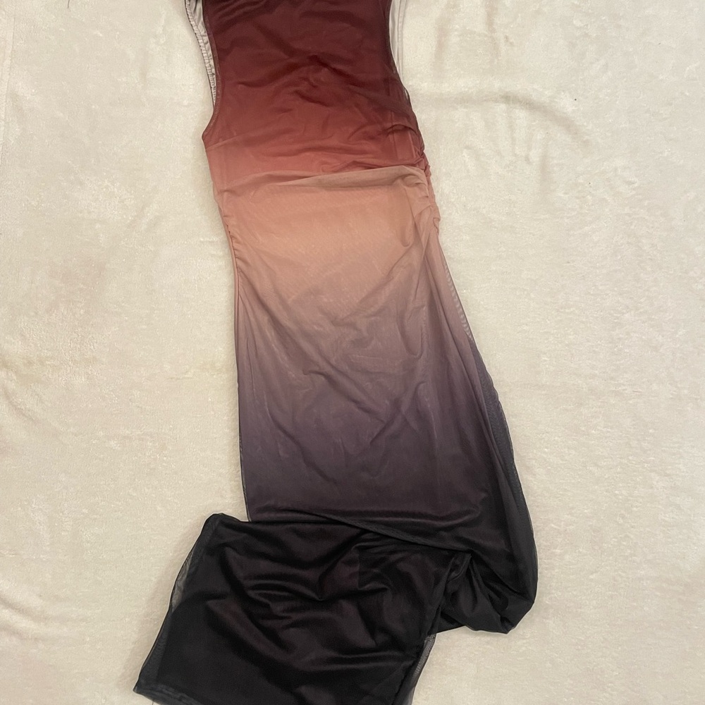 Ombre Sleeveless Maxi Dress